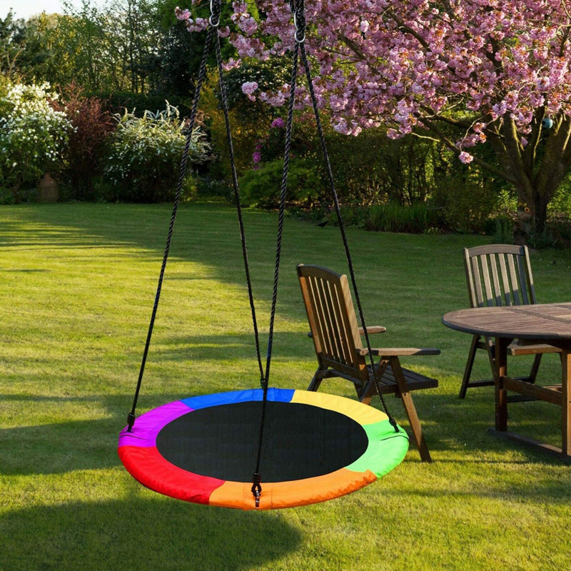 Luna's Elegant Home 40" Waterproof Saucer Tree Swing, Indoor/Outdoor